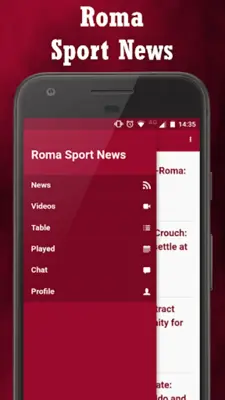 Roma Sport News android App screenshot 0