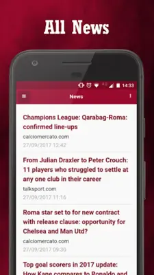 Roma Sport News android App screenshot 5